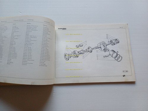 Innocenti Lambrettino 50 1966 catalogo ricambi originale