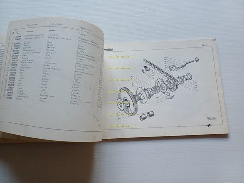 Innocenti Lambrettino 50 1966 catalogo ricambi originale