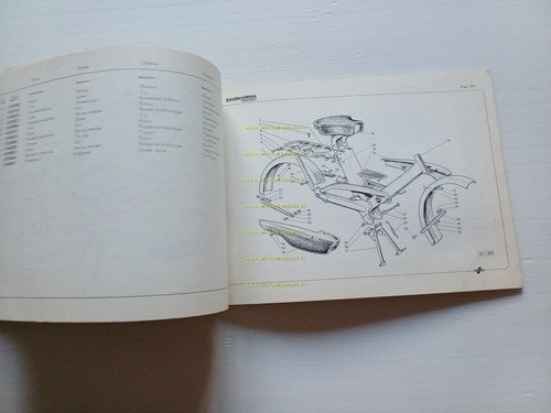 Innocenti Lambrettino 50 1966 catalogo ricambi originale