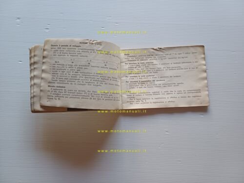 Innocenti Lambro 175 motocarro 1964 manuale uso manutenzione libretto originale