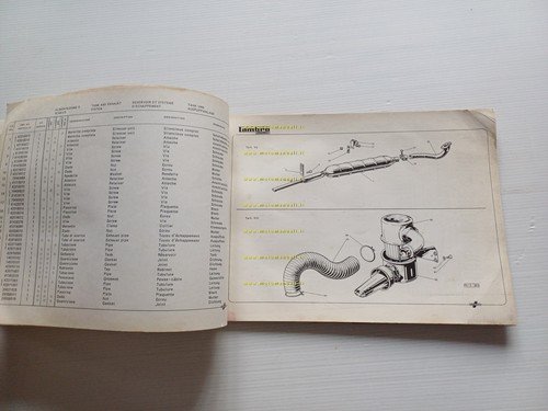 Innocenti Lambro 450-550 1967 catalogo ricambi originale -supplemento Lambro 550