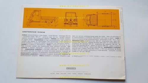 Innocenti Lambro 500 ML 1970 depliant originale italiano