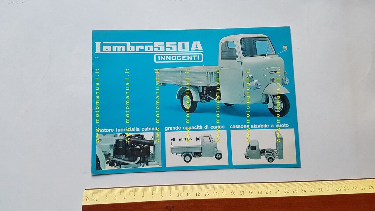 Innocenti Lambro 550 A depliant originale italiano