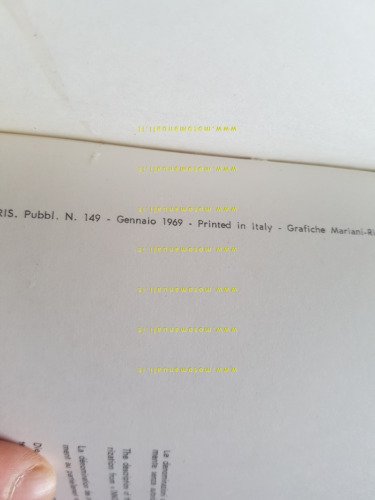 Innocenti Lambro 550 V 1969 catalogo ricambi ORIGINALE parts catalogue