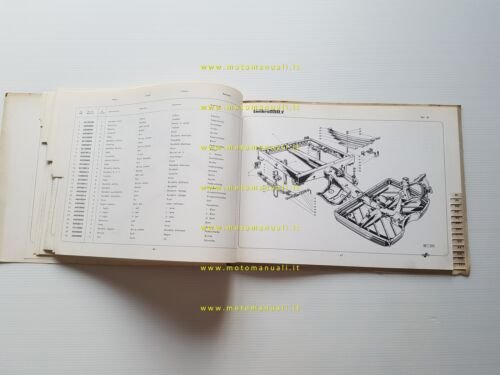 Innocenti Lambro 550 V 1969 catalogo ricambi ORIGINALE parts catalogue