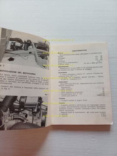 Innocenti Lambro 550 V 1969 manuale uso manutenzione libretto originale …