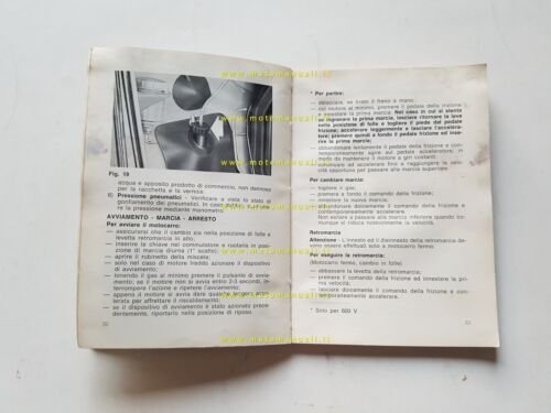 Innocenti Lambro 600 V-M - 500 ML 1970 manuale uso …