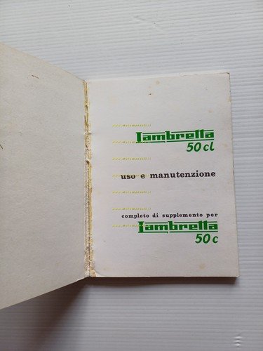 Innocenti Lui 50 C - CL 1968 manuale uso manutenzione …