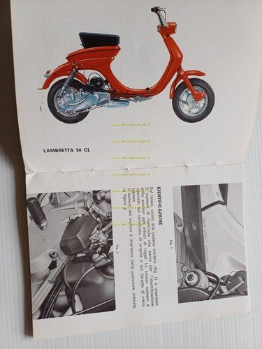 Innocenti Lui 50 C - CL 1968 manuale uso manutenzione …