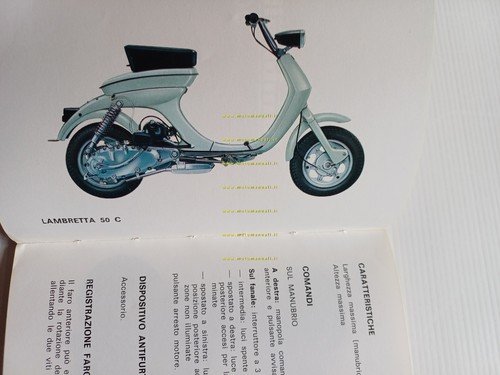 Innocenti Lui 50 C - CL 1968 manuale uso manutenzione …