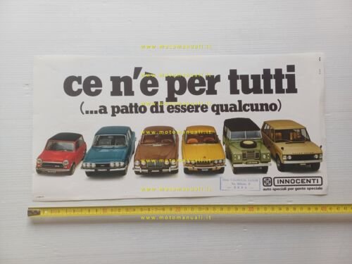 Innocenti Mini - RangeLand Rover - Jaguar locandina poster auto …