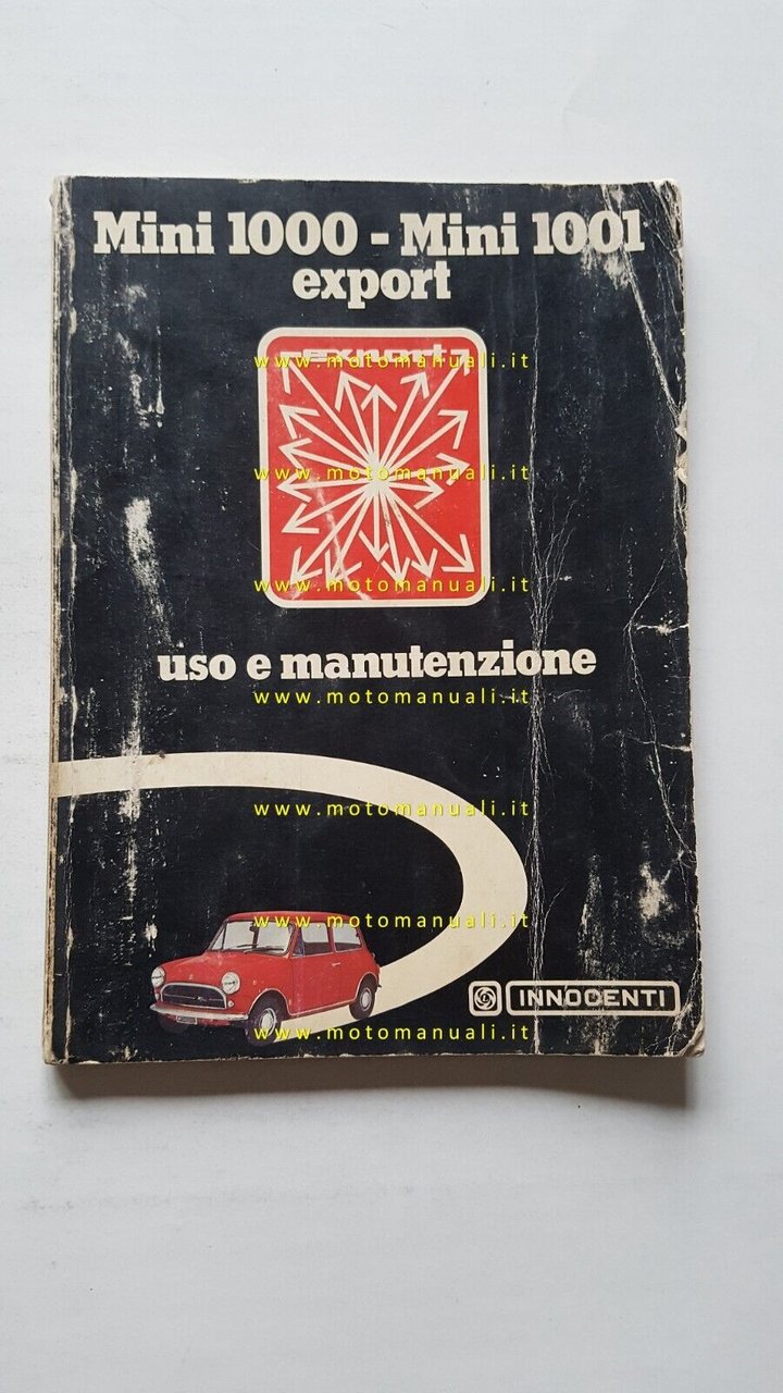 Innocenti Mini 1000 - 1001 - Export 1973 manuale uso …