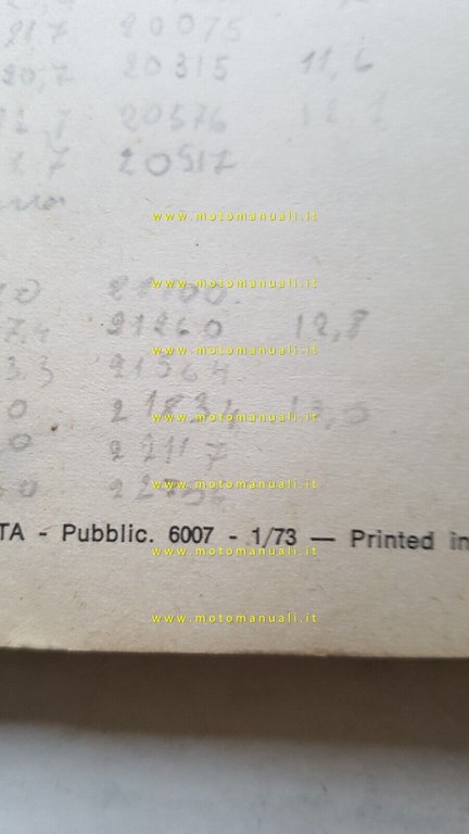 Innocenti Mini 1000 - 1001 - Export 1973 manuale uso …