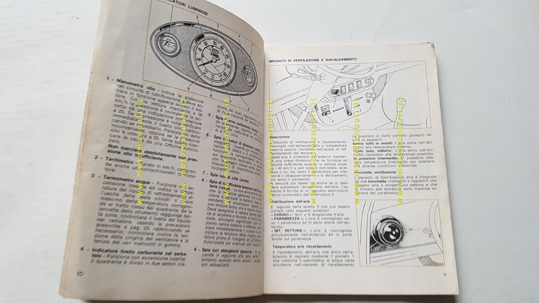 Innocenti Mini 1000 - 1001 - Export 1973 manuale uso …