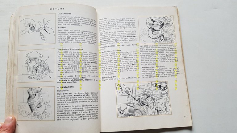 Innocenti Mini 1000 - 1001 - Export 1973 manuale uso …