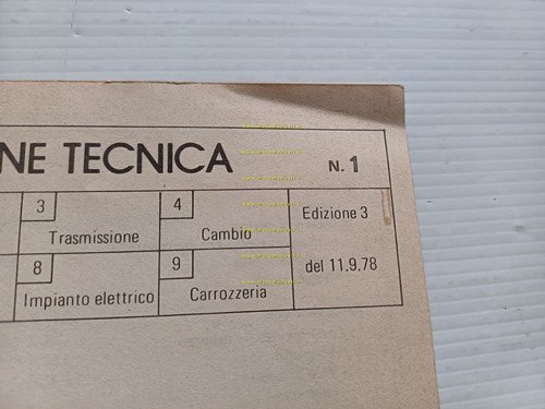 Innocenti Mini 90-120 1978 manuale officina caratteristiche tecniche dati ripar.