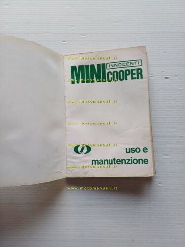 Innocenti Mini Cooper 1966 manuale uso manutenzione libretto originale