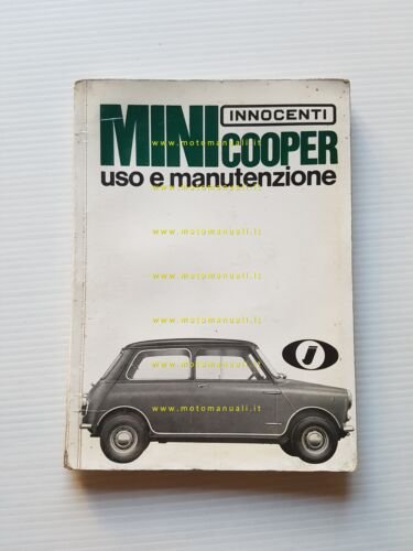 Innocenti MIni Cooper 1967 manuale uso manutenzione libretto originale italiano
