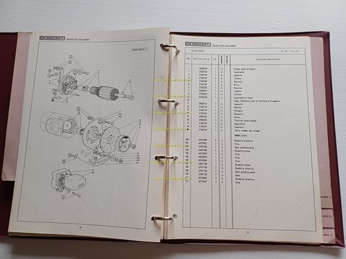 Innocenti Mini De Tomaso 1977 catalogo ricambi originale