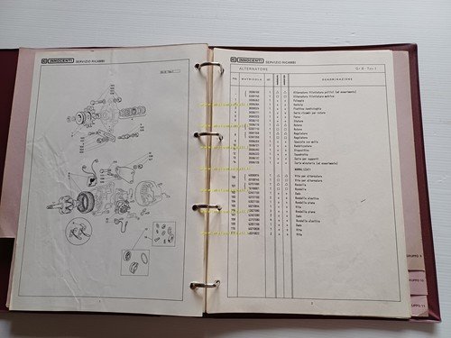 Innocenti Mini De Tomaso 1977 catalogo ricambi originale