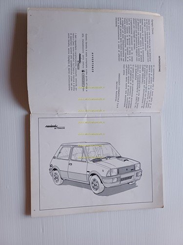 Innocenti Mini De Tomaso 1978 manuale uso manutenzione libretto originale