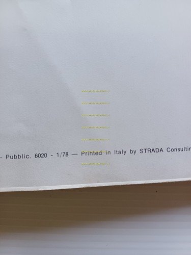 Innocenti Mini De Tomaso 1978 manuale uso manutenzione libretto originale