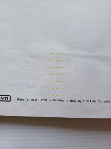 Innocenti Mini De Tomaso 1980 manuale uso manutenzione libretto originale