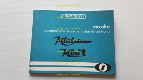 Innocenti Mini Minor -Mini T MK2-MK3 1970 manuale officina caratterist. …