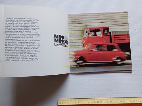 Innocenti Mini Minor 850 1965 depliant italiano originale