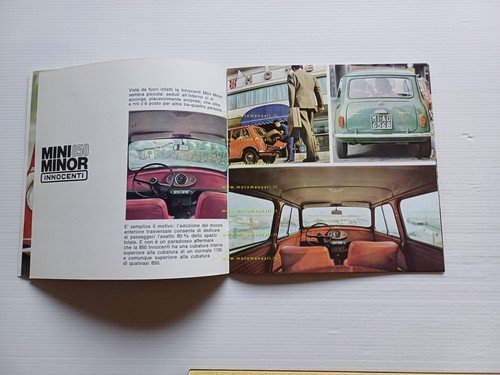 Innocenti Mini Minor 850 1965 depliant italiano originale