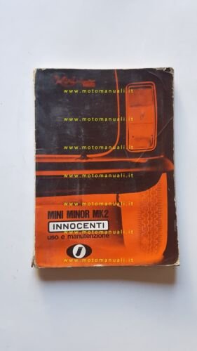 Innocenti Mini Minor Mk2 1968 manuale uso manutenzione libretto originale