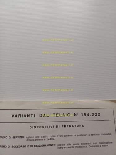 Innocenti Mini T 1966-67-68 scheda omologazione DGM Motorizzazione Facsimile