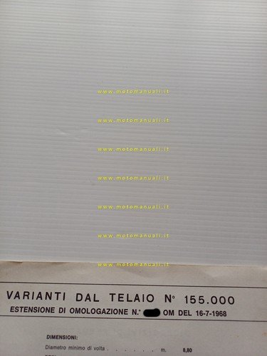 Innocenti Mini T 1966-67-68 scheda omologazione DGM Motorizzazione Facsimile