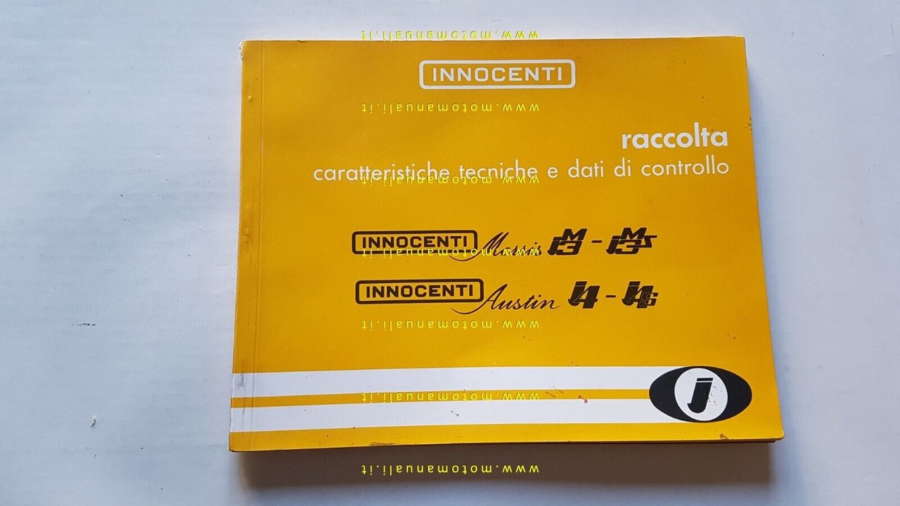 Innocenti Morris IM3-IM3 S-I4- I4 S 1968 manuale officina caratteristiche …