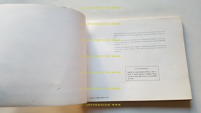 Innocenti Morris IM3-IM3 S-I4- I4 S 1968 manuale officina caratteristiche …