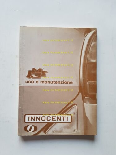 Innocenti Morris IM3 S 1966 manuale uso manutenzione libretto originale