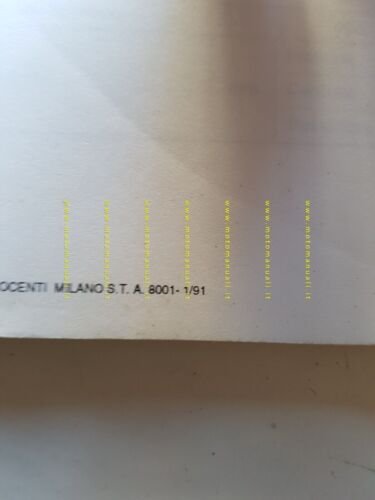Innocenti motore Minitre 1991 manuale officina originale workshop manual