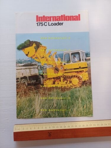 International 175 C Loader pala caricatrice cingolata anni 70 depliant …