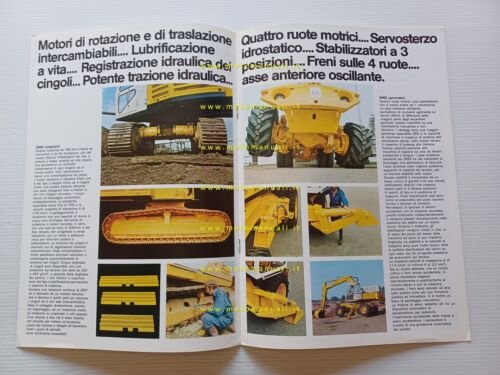 International escavatori 3964-3965 anni 70 depliant originale