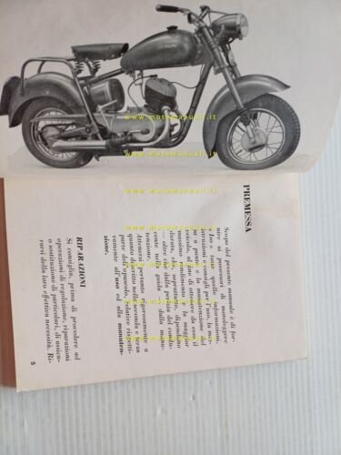 ISO 125 Isomoto Isoscooter 1951 manuale uso manutenzione libretto originale