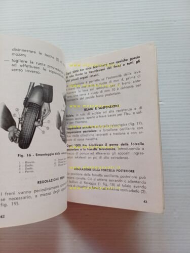 ISO 125 Isomoto Isoscooter 1951 manuale uso manutenzione libretto originale