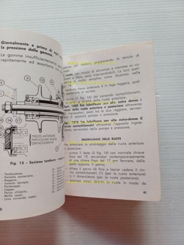 ISO 125 Isomoto Isoscooter 1951 manuale uso manutenzione libretto originale