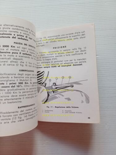 ISO 125 Isomoto Isoscooter 1951 manuale uso manutenzione libretto originale