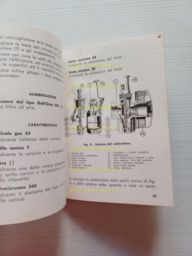 ISO 125 Isomoto Isoscooter 1951 manuale uso manutenzione libretto originale