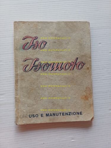 ISO 125 Isomoto Isoscooter 1954 manuale uso manutenzione libretto originale