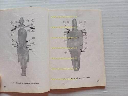 ISO 125 Isomoto Isoscooter 1954 manuale uso manutenzione libretto originale