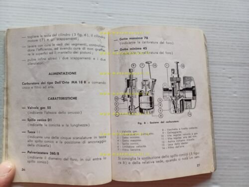 ISO 125 Isomoto Isoscooter 1954 manuale uso manutenzione libretto originale