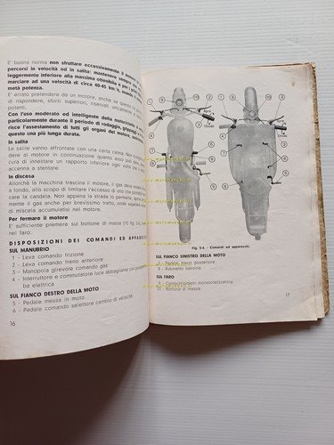 ISO 125 Isoscooter Isomoto 1950 manuale uso originale owner's manual
