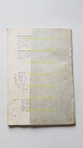 ISO 150 C motocarro manuale uso manutenzione libretto originale