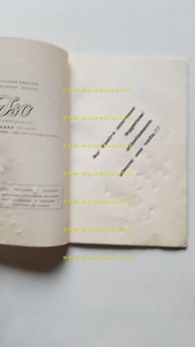 ISO 150 C motocarro manuale uso manutenzione libretto originale